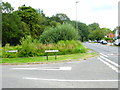 Looking across junction of Goose Rye Road and the A322