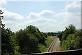 View from the railway bridge near Stanton