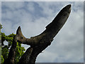 Carved Tree, Builth Wells, Powys