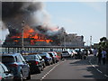 TV6198 : Eastbourne Pier fire by Oast House Archive