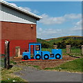 Blue corner of Waunwen Community Recreation Centre, Trebanog