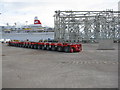 NT1082 : Heavy trailer at the Port of Rosyth by M J Richardson