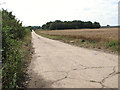 View along the eastern perimeter track