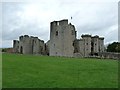 SO4108 : Raglan Castle - General view from the south by Rob Farrow