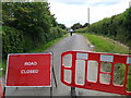 Lane closed for road works at Baltonsborough