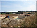 TQ7410 : Combe Valley Way construction near Acton Farm by Oast House Archive