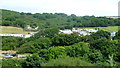 View to a static caravan park at Cwmtydu