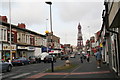 Looking down Central Drive to Blackpool Tower