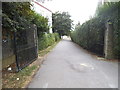 Entrance to the playing fields on Church Lane