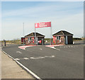 TM0089 : Entrance to the Snetterton Motor Racing Circuit by Evelyn Simak