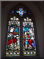 SP6401 : St Peter, Great Haseley: stained glass window (A) by Basher Eyre