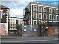 Entrance to the disused Brookmill Linen Mill