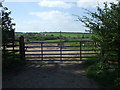 Field entrance off Baxter Hill