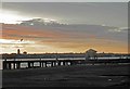 SJ3390 : Liverpool sunset by Steve  Fareham