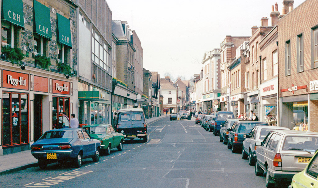 Winchester: High Street, 1990 © Ben Brooksbank :: Geograph Britain and ...