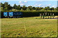 Farm equipment in field at Newhouse Farm