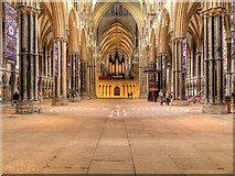 SK9771 : Lincoln Cathedral Nave by David Dixon