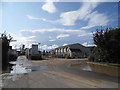 Industrial estate entrance on Littleton Lane