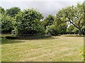 SK9224 : Orchard and "Newton's Tree", Woolsthorpe Manor by David Dixon