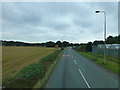 Manchester Road passes a nursery at Rixton