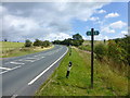 Footpath crossing the A59 near Monk Bridge