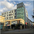 NZ2563 : New shops springing up in Gateshead by Pauline E