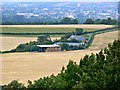  : A closer view of Folly Farm, near Chiseldon, Swindon by Brian Robert Marshall