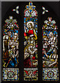 TQ6410 : Stained glass window, All Saints' church, Herstmonceux by Julian P Guffogg