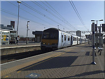 TQ3884 : Suburban train at Stratford Station by Stephen Craven