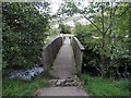 Wooden footbridge over the Afon Garw in Blaengarw