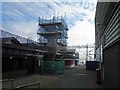 Cleethorpes station clock under wraps