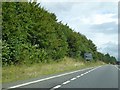 Footpath crossing A303 on Percombe Hill