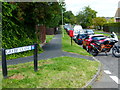 Looking east along Gilbert White Way from Grebe Close