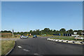 TL1051 : Roundabout junction with the A428 St.Neots Road by Geographer