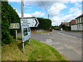 Looking north on the A32 at the junction with Brightstone Lane