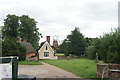 View of Thaxted Windmill from the path at the rear of the church