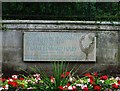 Plaque honouring Frank Edward Foley, outside Mary Stevens Park, Stourbridge