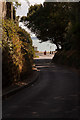 Salterns Road looking down to the sea