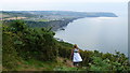 On the Wales Coast Path near Tresaith, Ceredigion in July