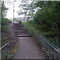 Steps up to Baird Close, Malpas, Newport