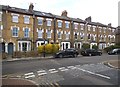 Terrace of houses on Palace Road, Crouch End