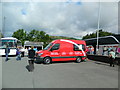 Mobile Post Office in the car-park at Llanbrynmair