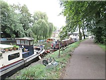 TL4559 : Houseboats near Victoria Bridge by John Myers