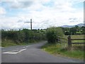 The entrance into Tirkelly Road from the Ballyroney Road