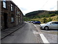 Cars and houses, Railway Terrace, Blaengarw