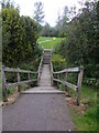 A sunken footbridge over a burn