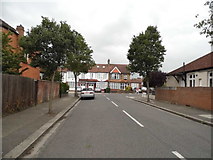 TQ3295 : Sittingbourne Avenue at the junction of Bush Hill Road by David Howard