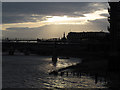 TQ3280 : Evening light over the Millennium Bridge by Stephen Craven