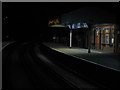 Hamworthy Railway Station at midnight