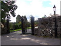 NO7095 : Gated entrance to Waterstone House by Stanley Howe